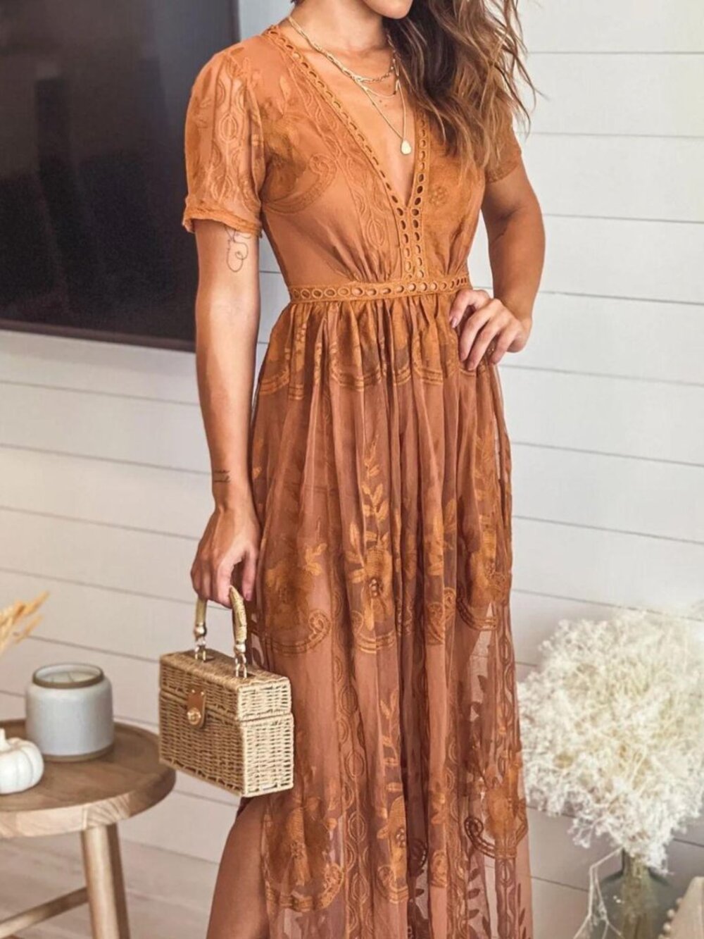 Lacey Sheer Maxi Dress